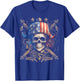 Pirate 4th of July American Flag USA America Funny T-Shirt - T-Shirt | Royal