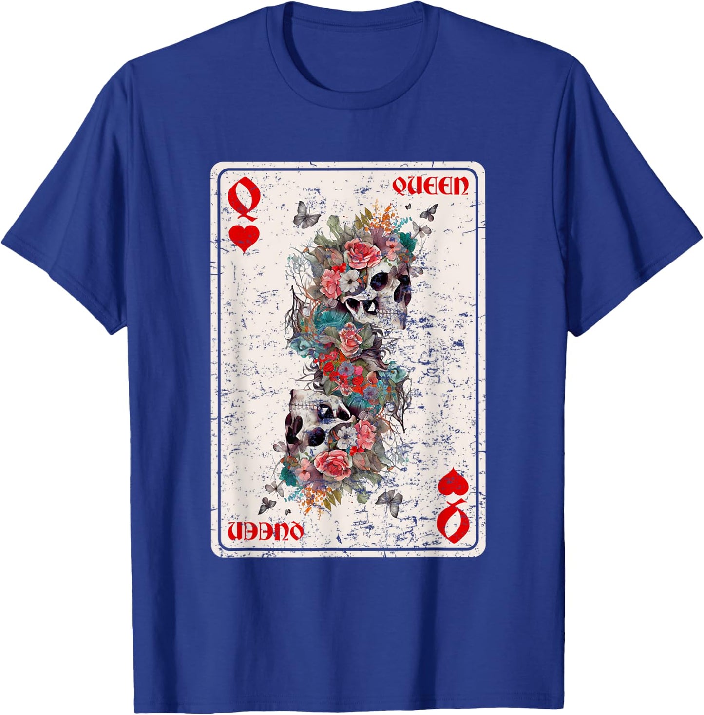 Queen of Hearts Card Game Horror Heart Queen Gothic T-Shirt - T-Shirt | Royal