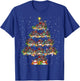 Motorcycle Xmas Lighting Santa Motorcycle Christmas Tree T-Shirt - T-Shirt | Royal