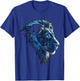 Lion Artwork - Blue Eyes Zoo Animal Lion T-Shirt - T-Shirt | Royal