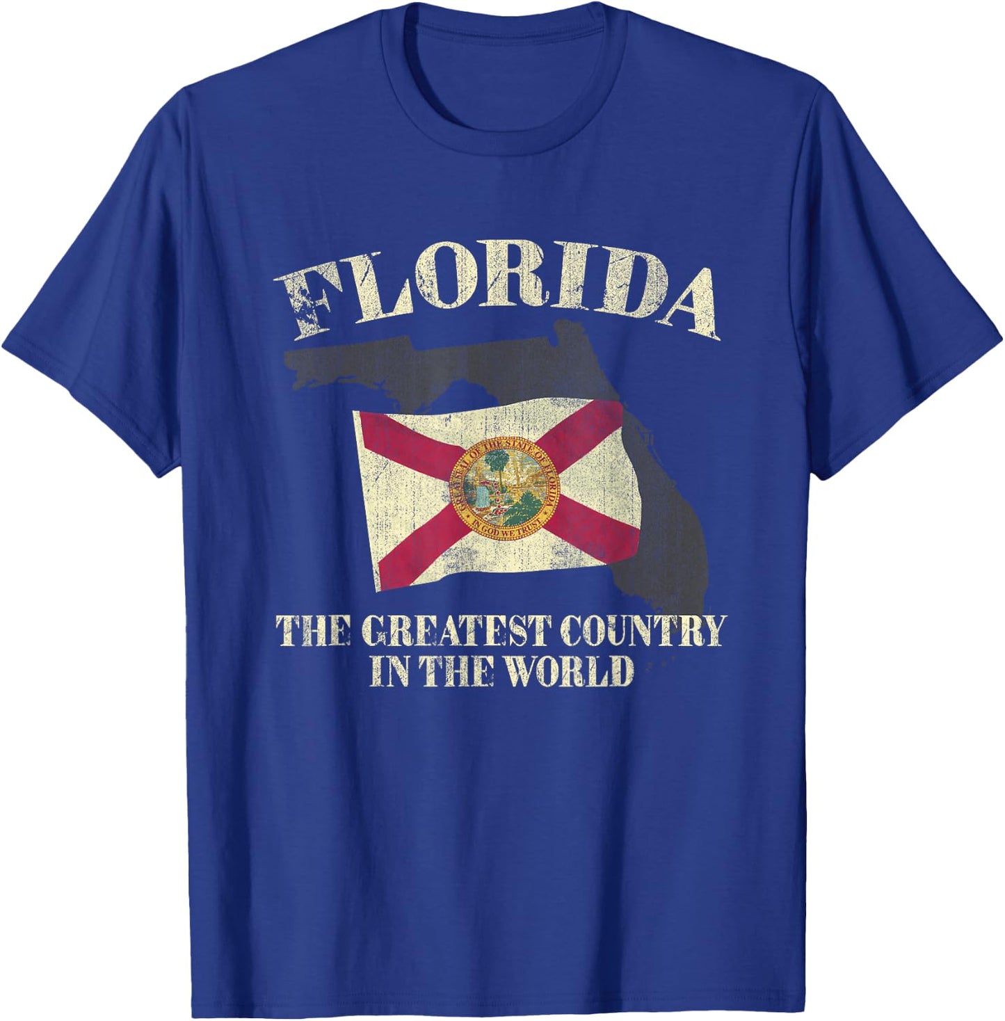 Florida The Greatest Country In The World T-Shirt - T-Shirt | Royal