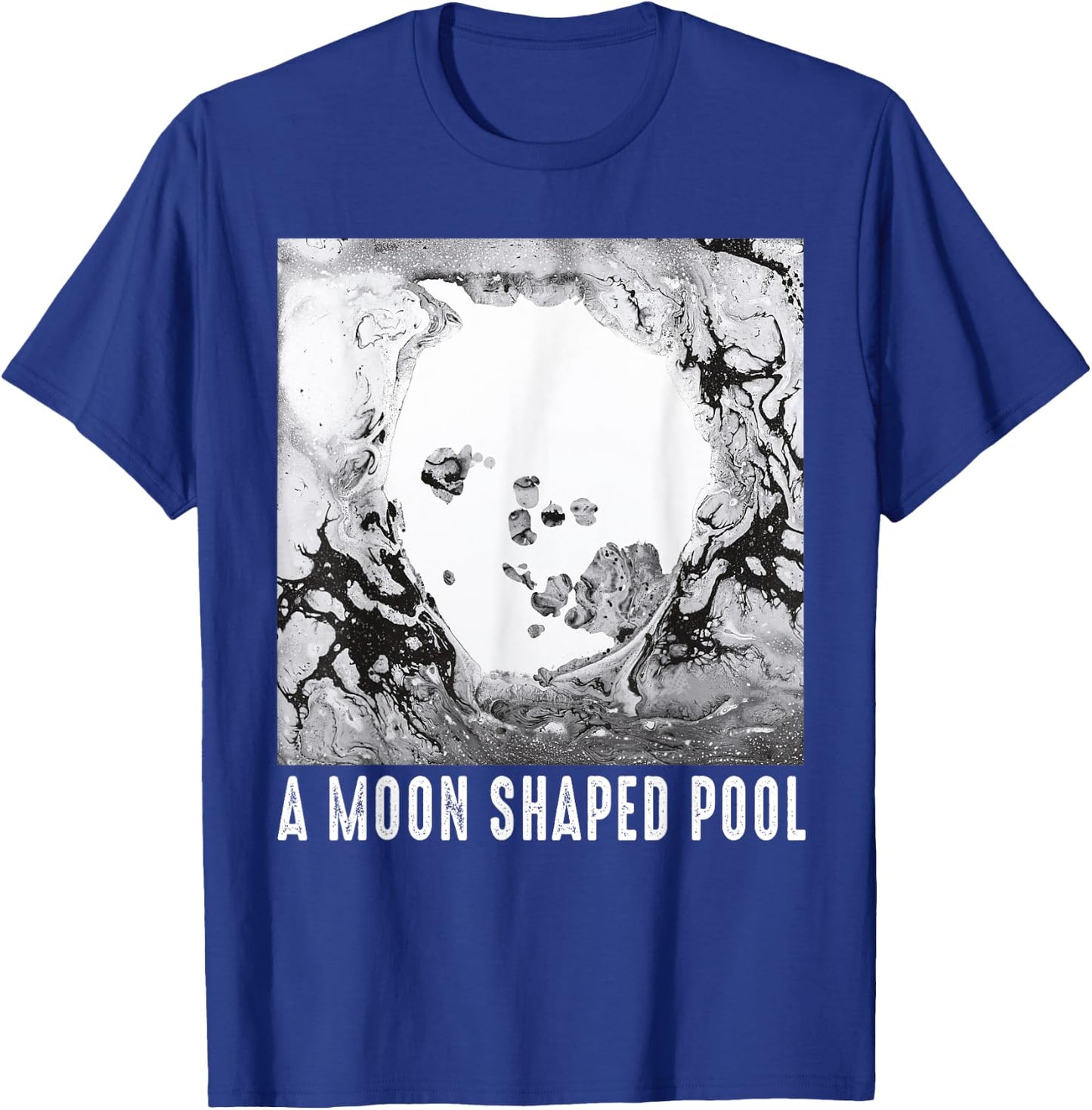Vintage Radio Music 80s 90s Shaped Pool Outfits Moons Music T-Shirt - T-Shirt | Royal