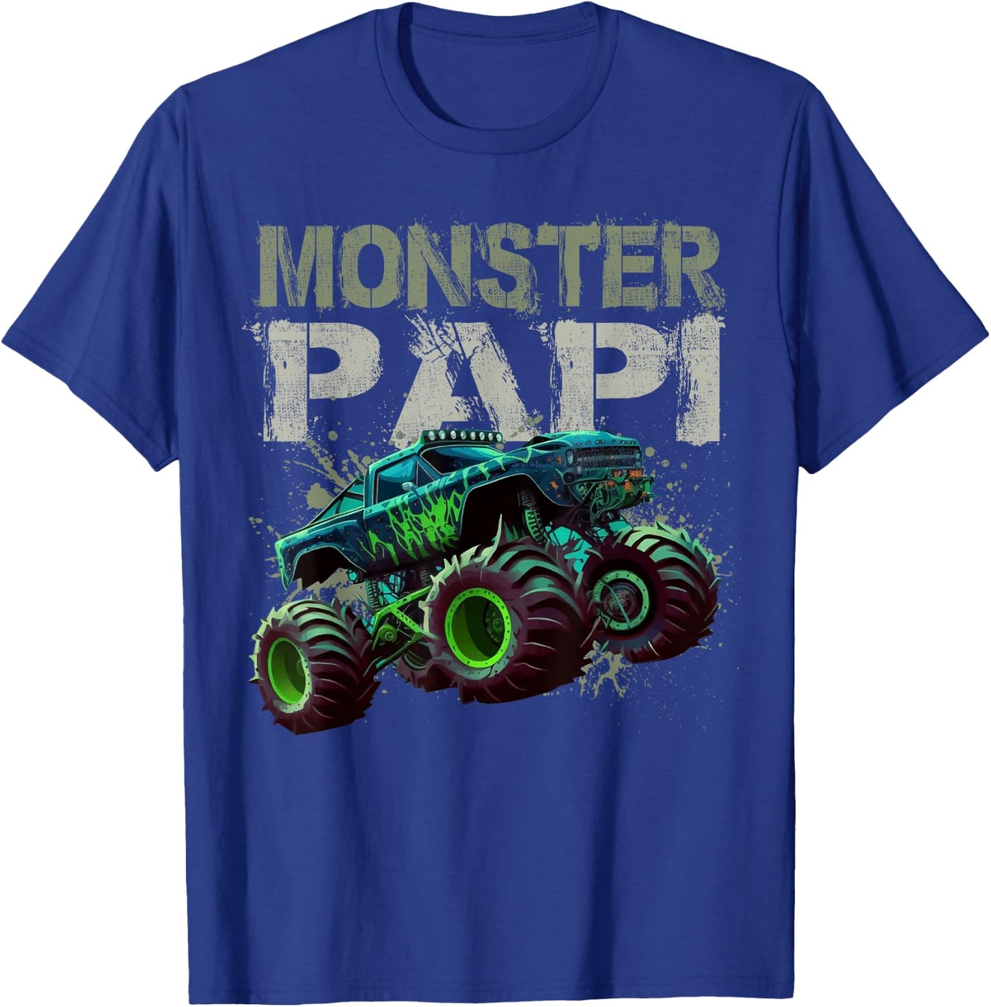 Monster Truck Papi Family Matching Monster Truck Lovers T-Shirt - T-Shirt | Royal