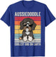 Aussiedoodle Dog with Sunglasses, Vintage Aussiedoodle T-Shirt - T-Shirt | Royal