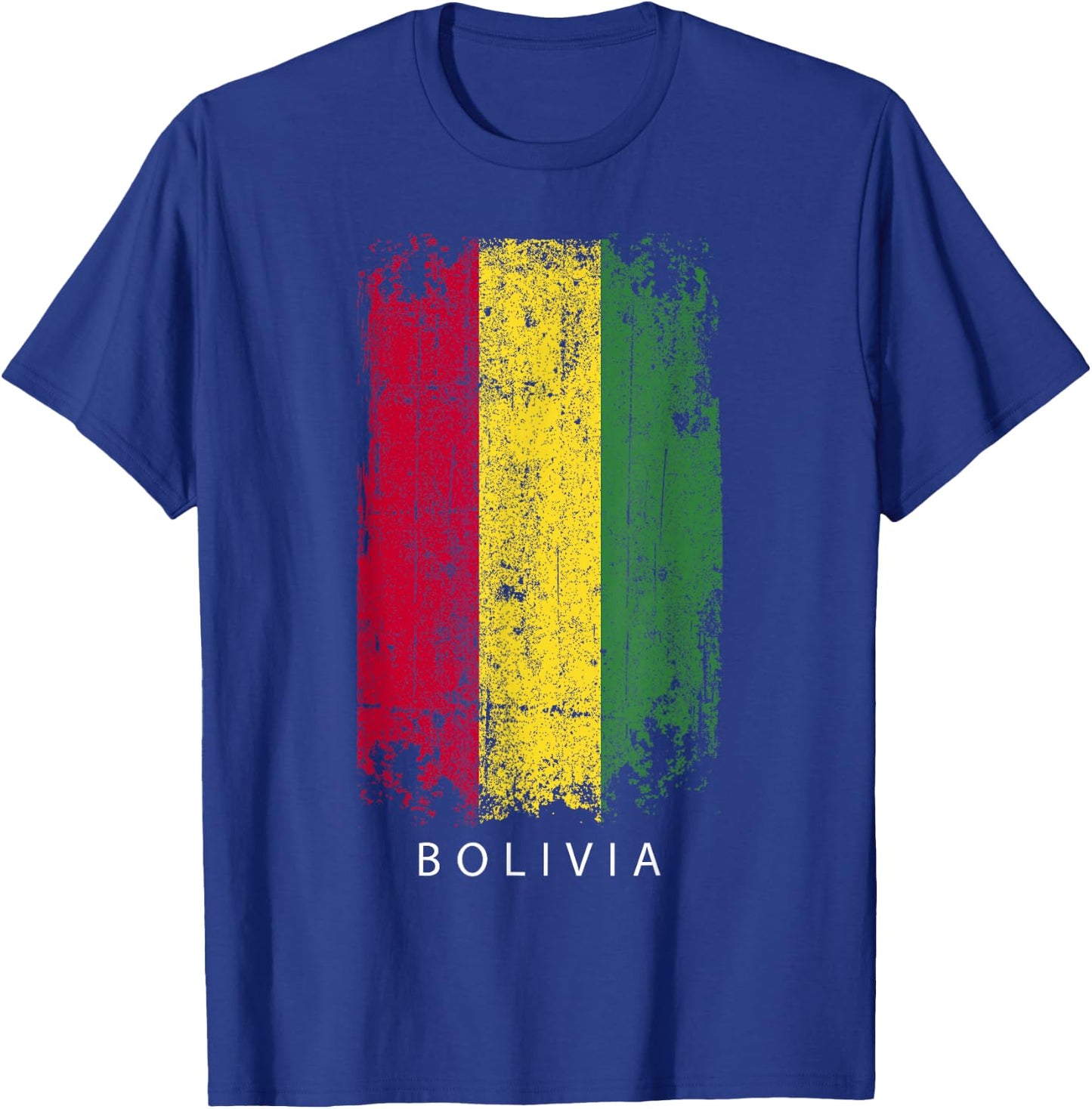 Bolivia Souvenir Design - Country Flag Bolivia T-Shirt - T-Shirt | Royal