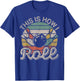 This Is How I Roll Retro Bowling Bowler Funny T-Shirt - T-Shirt | Royal