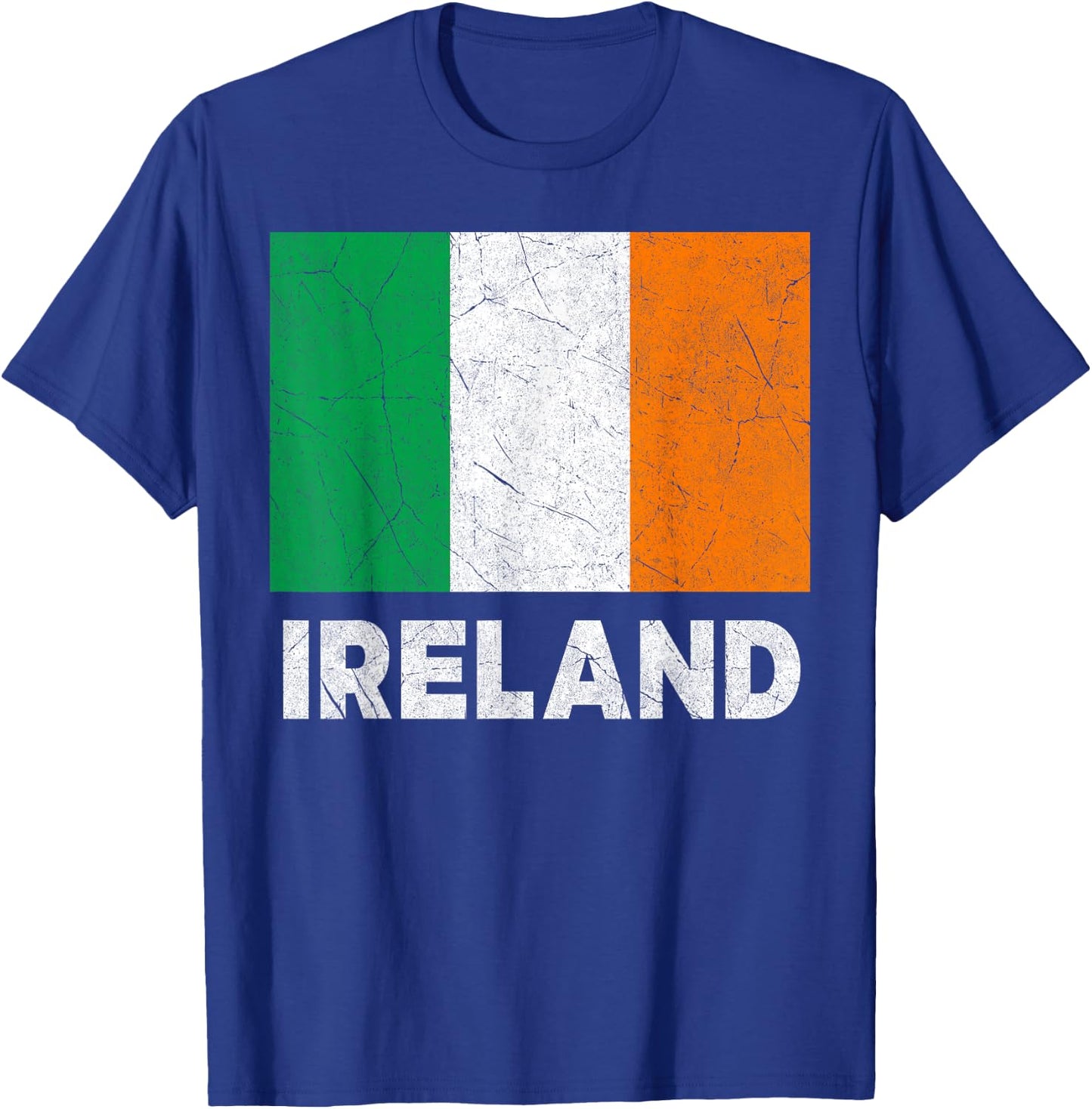 Irish Flag Ireland Women Boys Girls Kids Birthday T-Shirt - T-Shirt | Royal