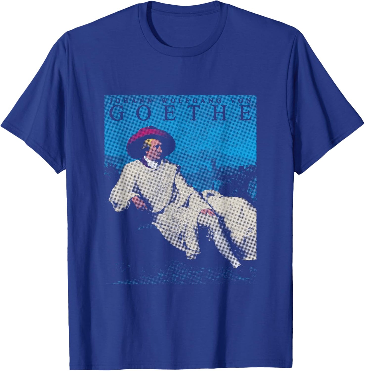 Johann Wolfang Von Goethe Poetic Writer Poet Pop Art T-Shirt - T-Shirt | Royal