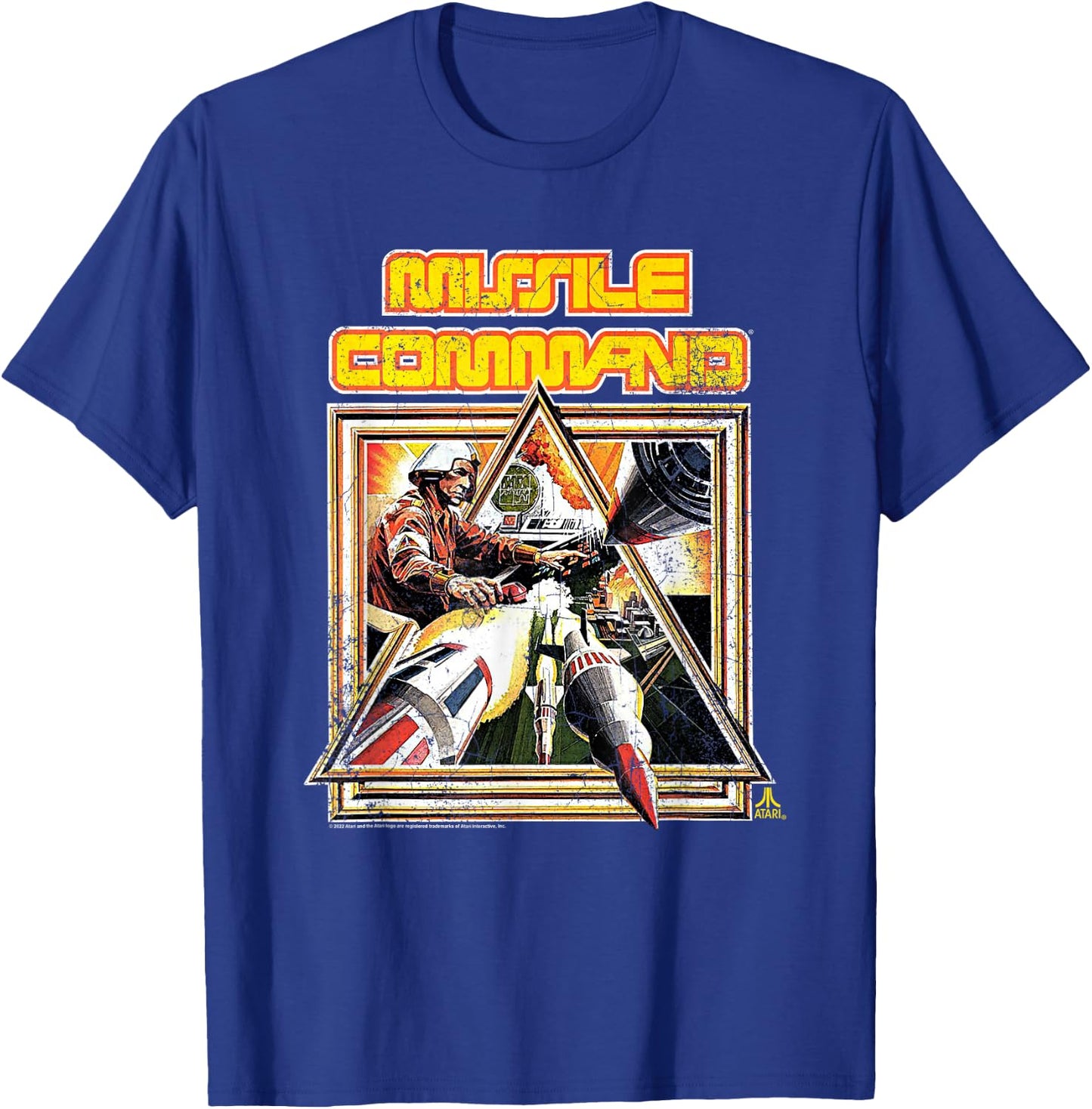 Atari Missile Commander T-Shirt - T-Shirt | Royal