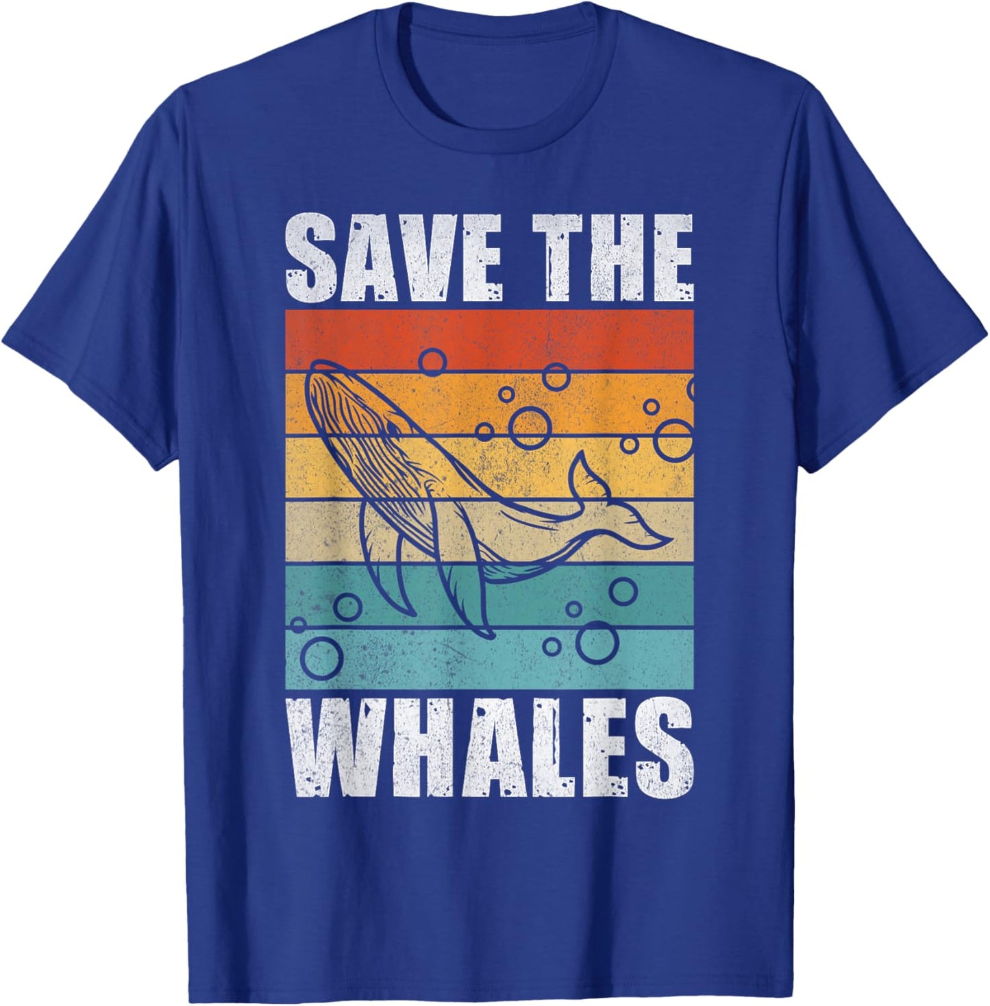 Whale Lover Marine Scientist Biology Environmentalist Whale T-Shirt - T-Shirt | Royal