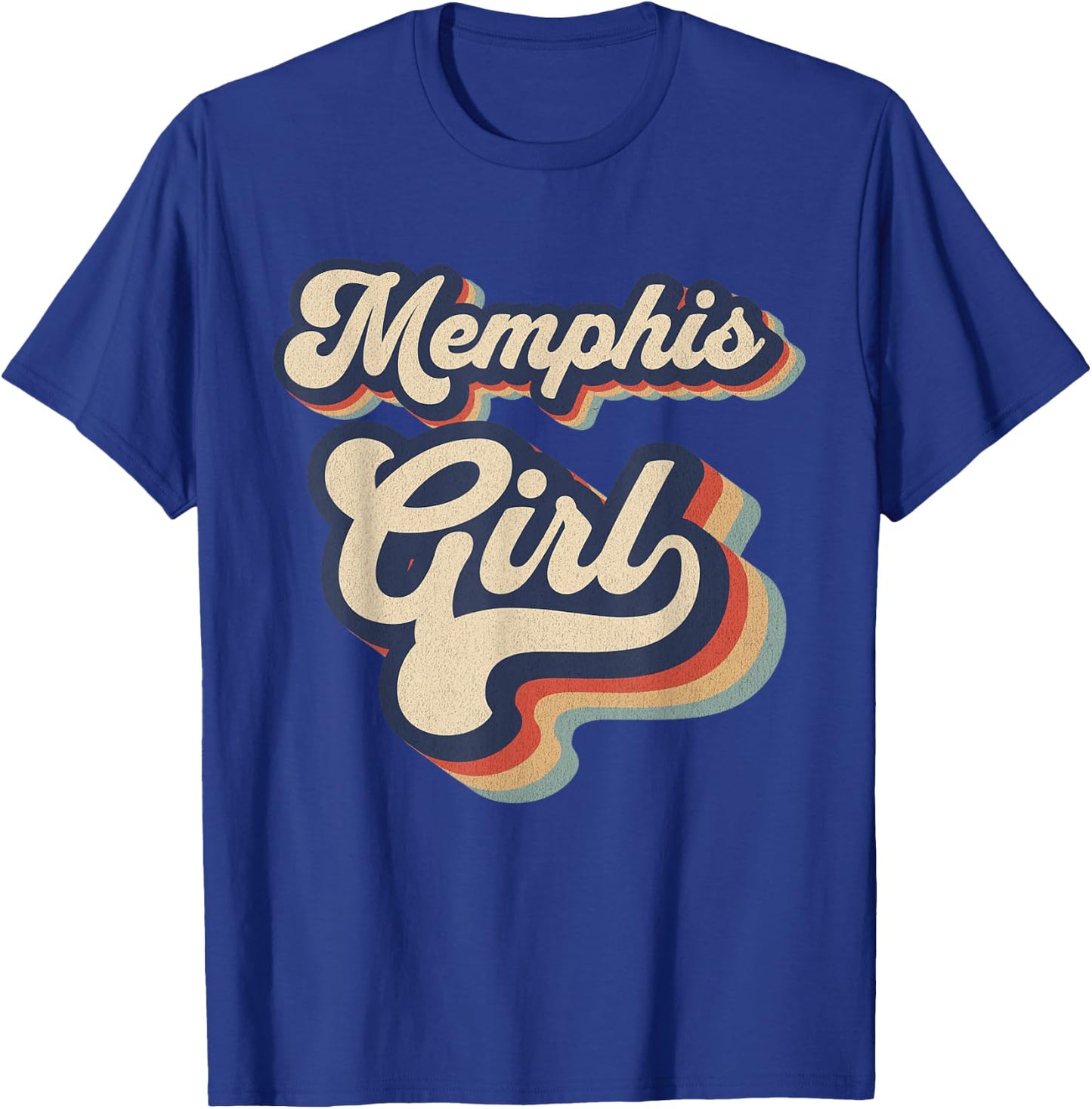Vintage Design For Girls From Memphis Tennessee T-Shirt - T-Shirt | Royal