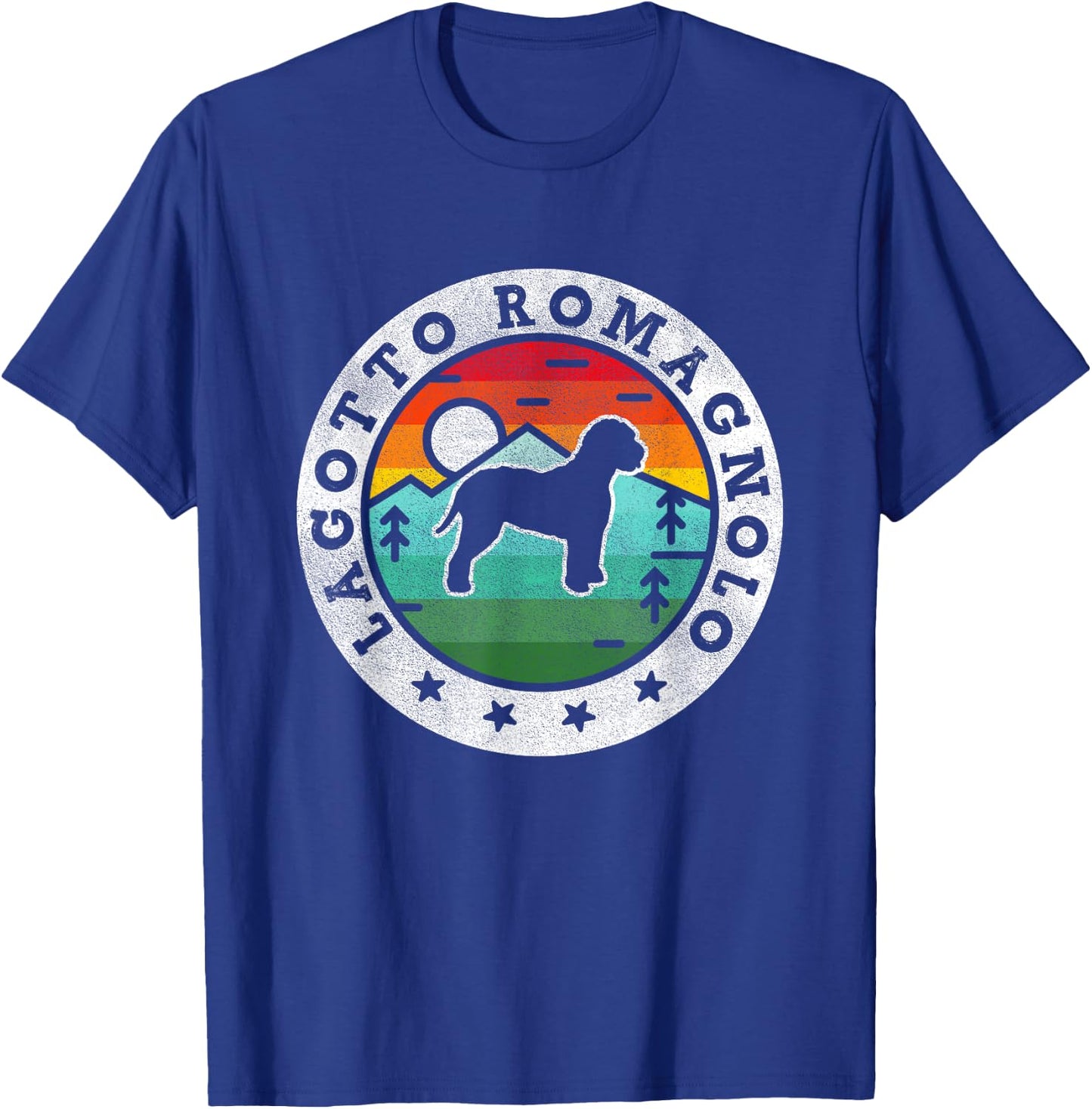Vintage Lagotto Romagnolo Retro Dog Mom Dad Women Kids T-Shirt - T-Shirt | Royal