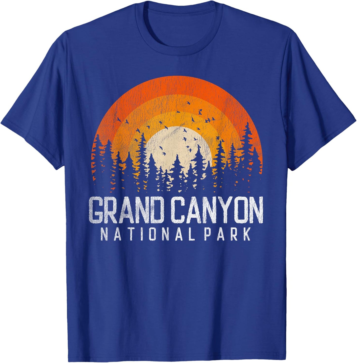 Grand Canyon US National Park Arizona Vintage Retro 80s Gift T-Shirt - T-Shirt | Royal
