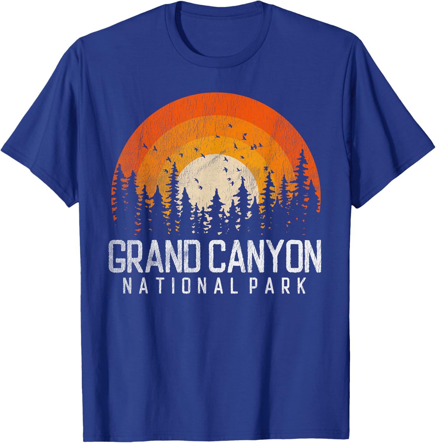 Grand Canyon US National Park Arizona Vintage Retro 80s Gift T-Shirt - T-Shirt | Royal