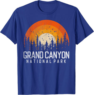 Grand Canyon US National Park Arizona Vintage Retro 80s Gift T-Shirt - T-Shirt | Royal