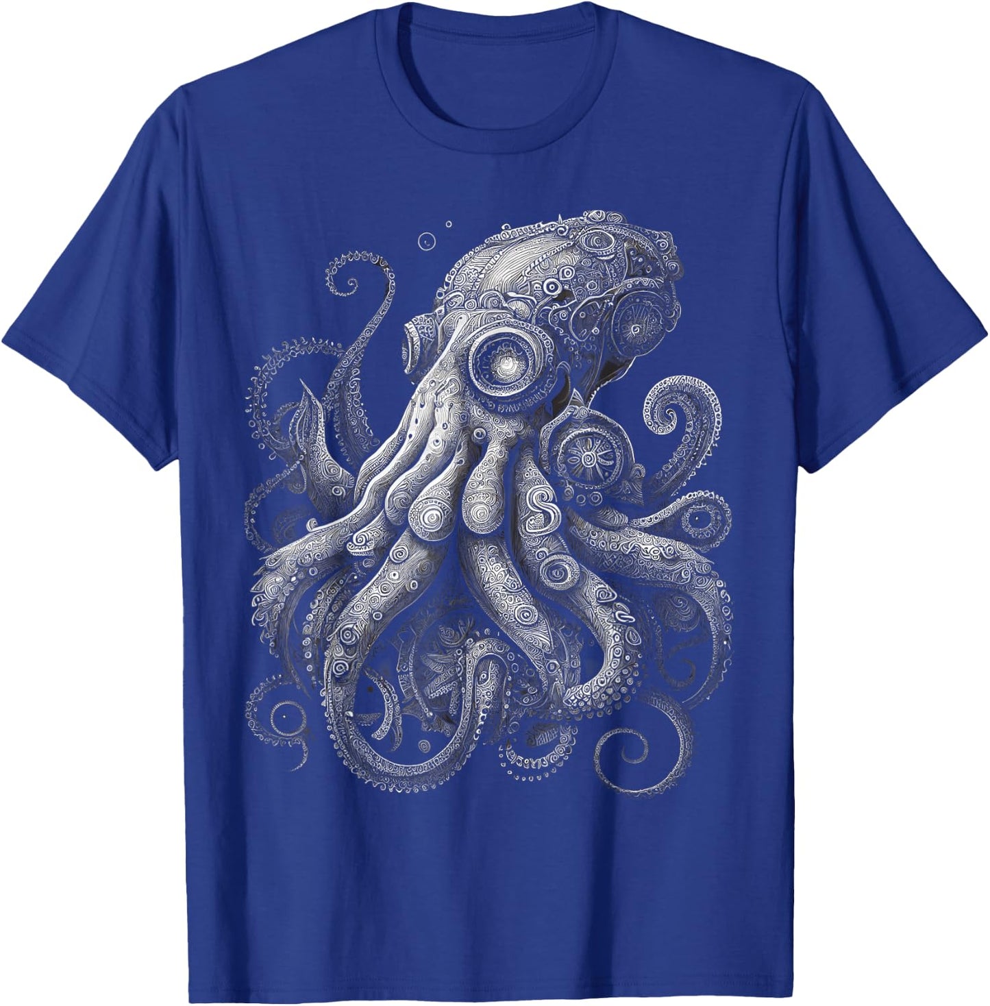 Octopus Tentacle Sea Creature Ocean Marine Biology Design T-Shirt - T-Shirt | Royal