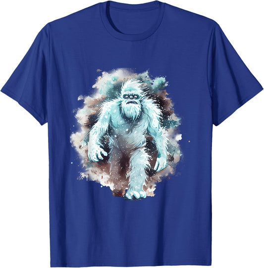 Mythical Yeti Legend Abominable Snowman T-Shirt - T-Shirt | Royal