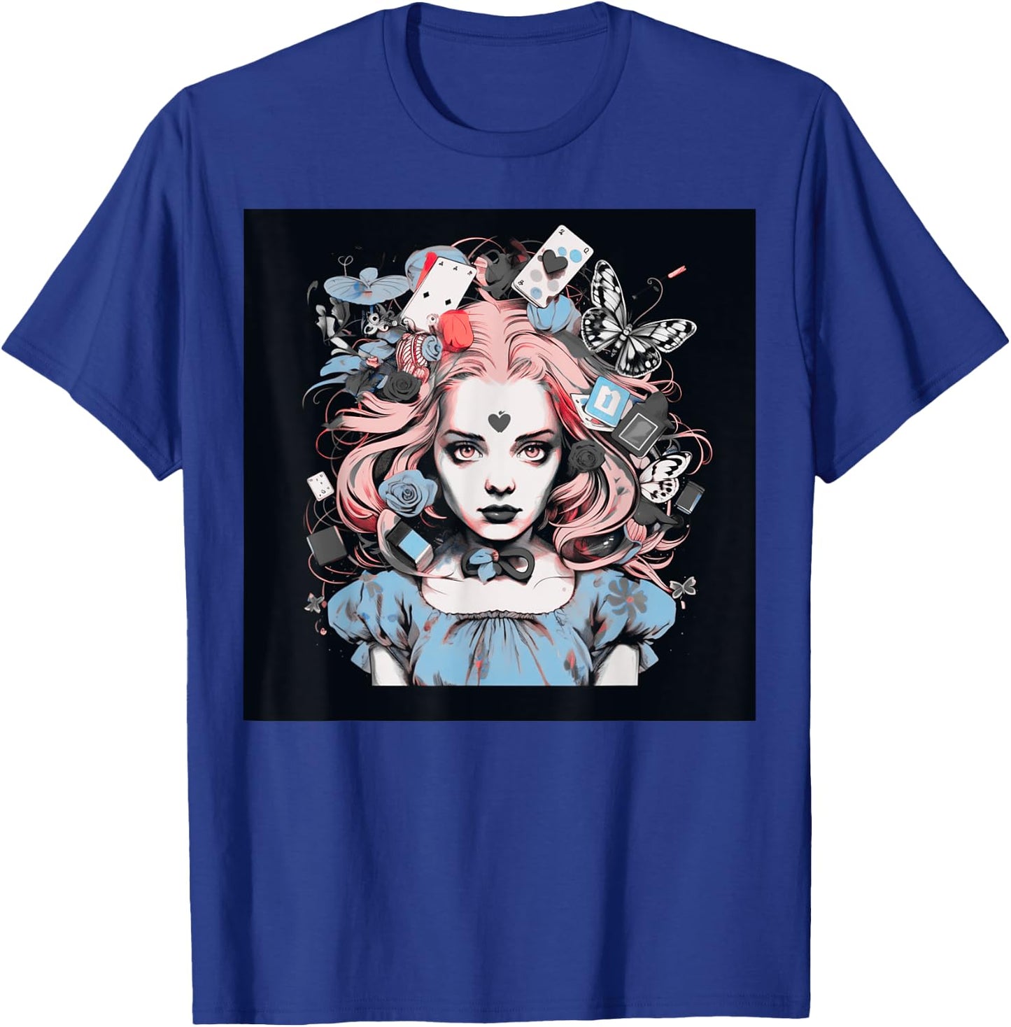 Alice T Wonderland Pop Surrealism Fiction Clothing Punk T T-Shirt - T-Shirt | Royal