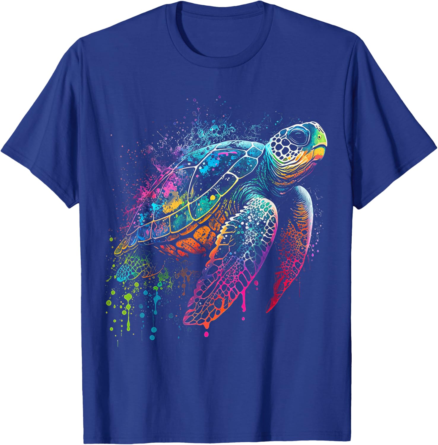 Sea Turtle Beach Lover Ocean Animal Graphic Novelty T-Shirt - T-Shirt | Royal