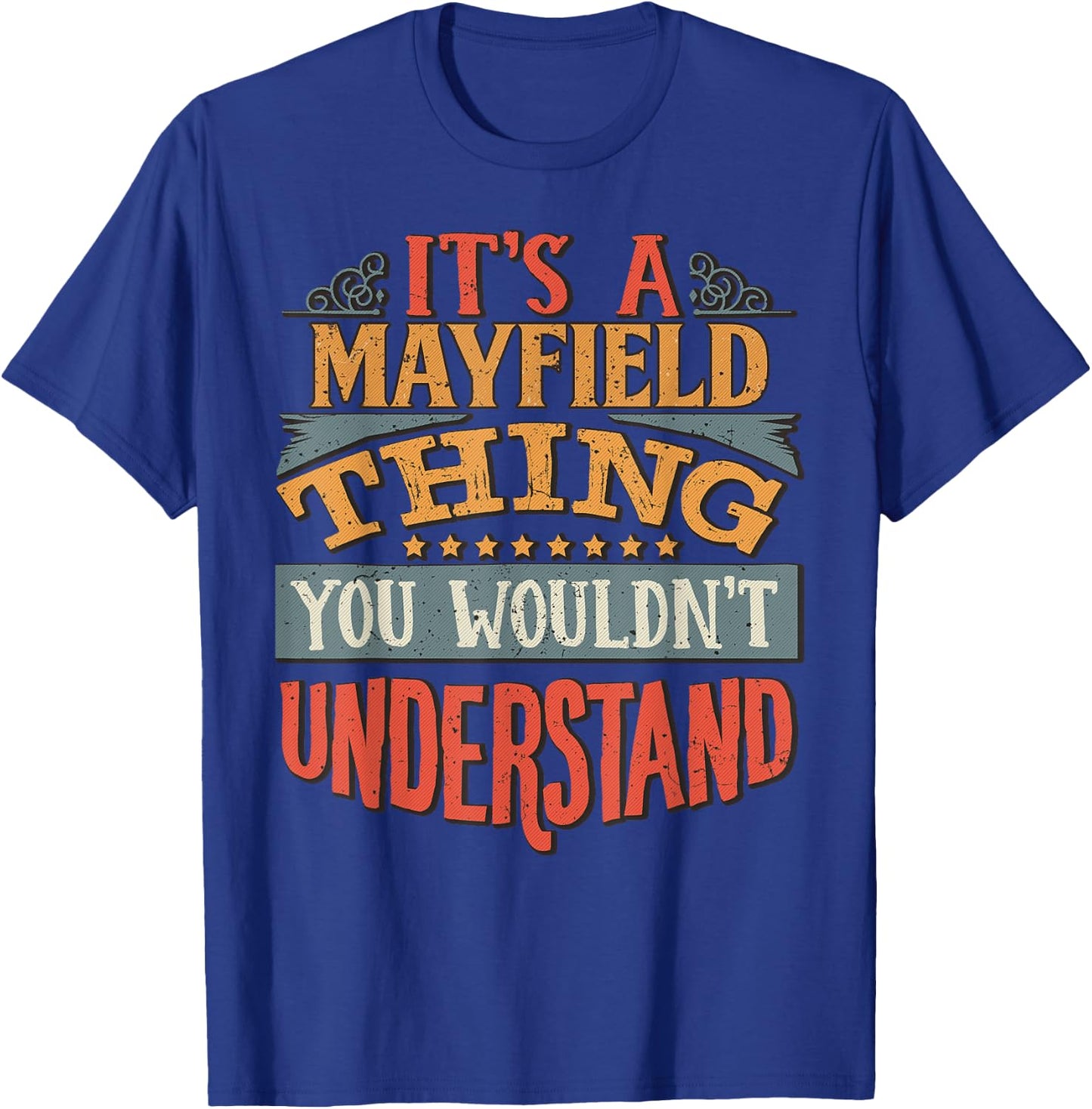 Mayfield Name Gifts By Vnz Men's -Adults -Kids Black T-Shirt - T-Shirt | Royal
