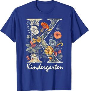 Kindergarten Teacher First Day of School Back to School Kids T-Shirt - T-Shirt | Royal