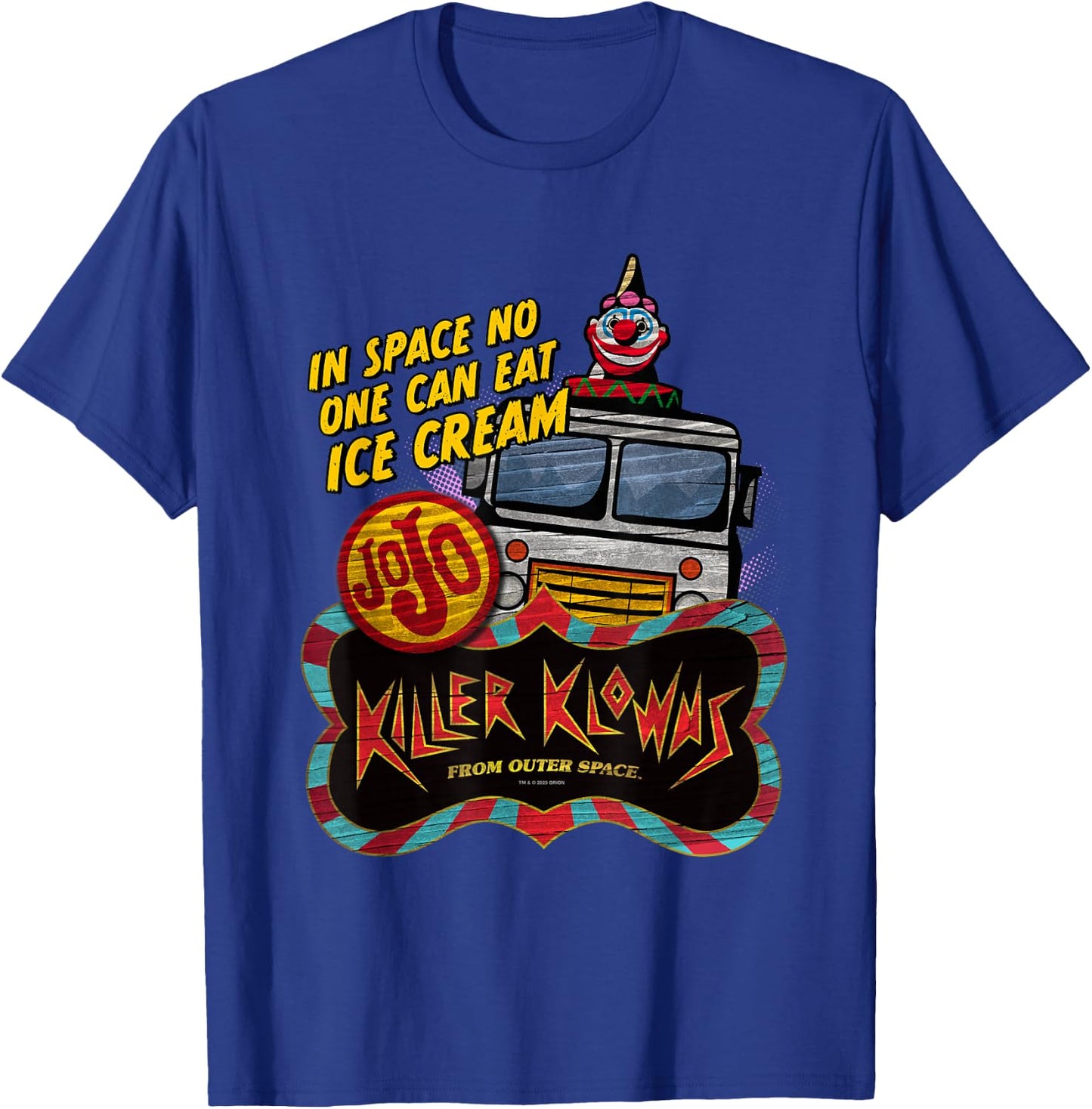 Killer Klowns from Outer Space Jojo Ice Cream Truck T-Shirt - T-Shirt | Royal