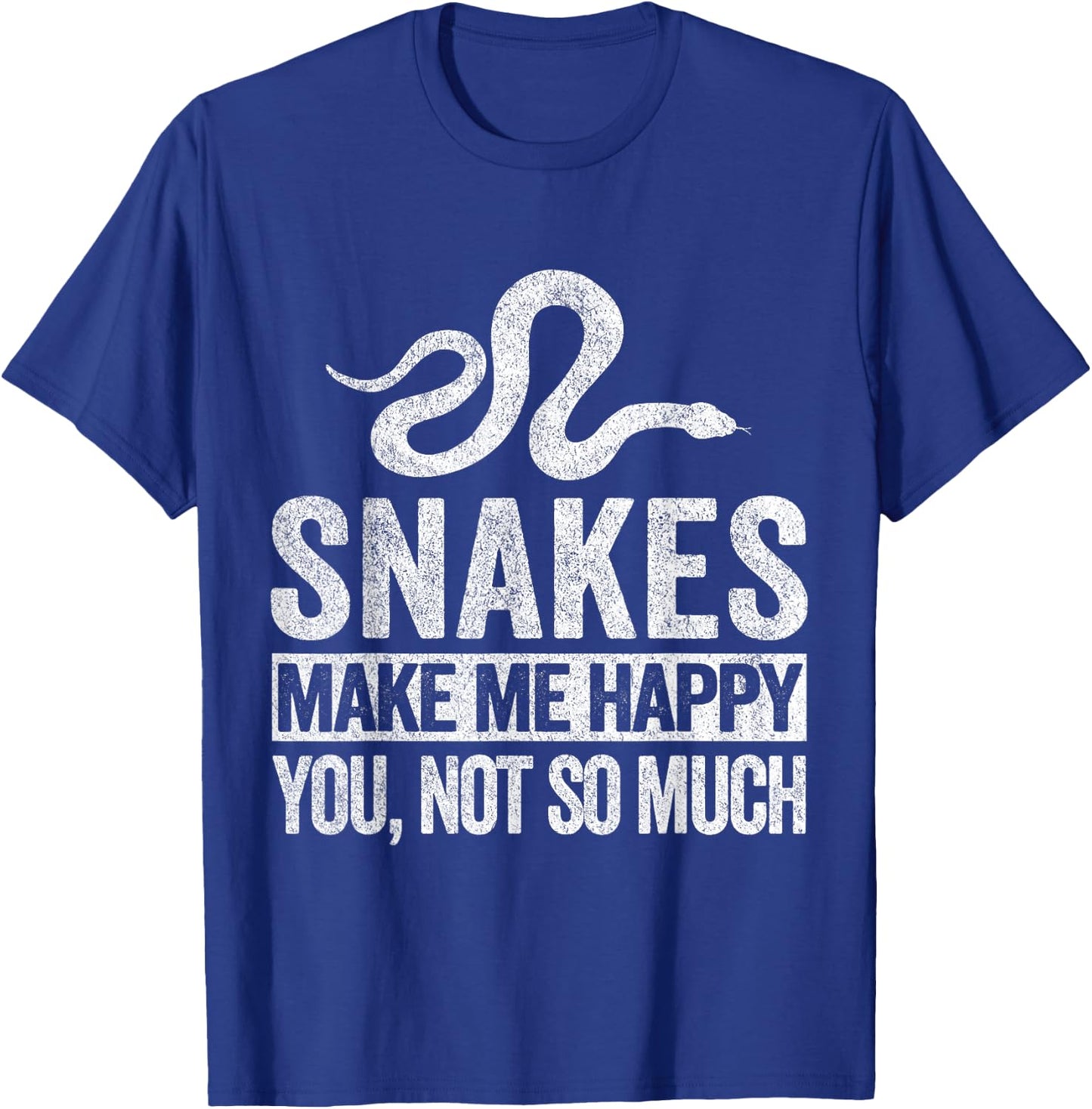 Snake Lover Funny Snake Quote Retro T-Shirt - T-Shirt | Royal