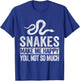 Snake Lover Funny Snake Quote Retro T-Shirt - T-Shirt | Royal