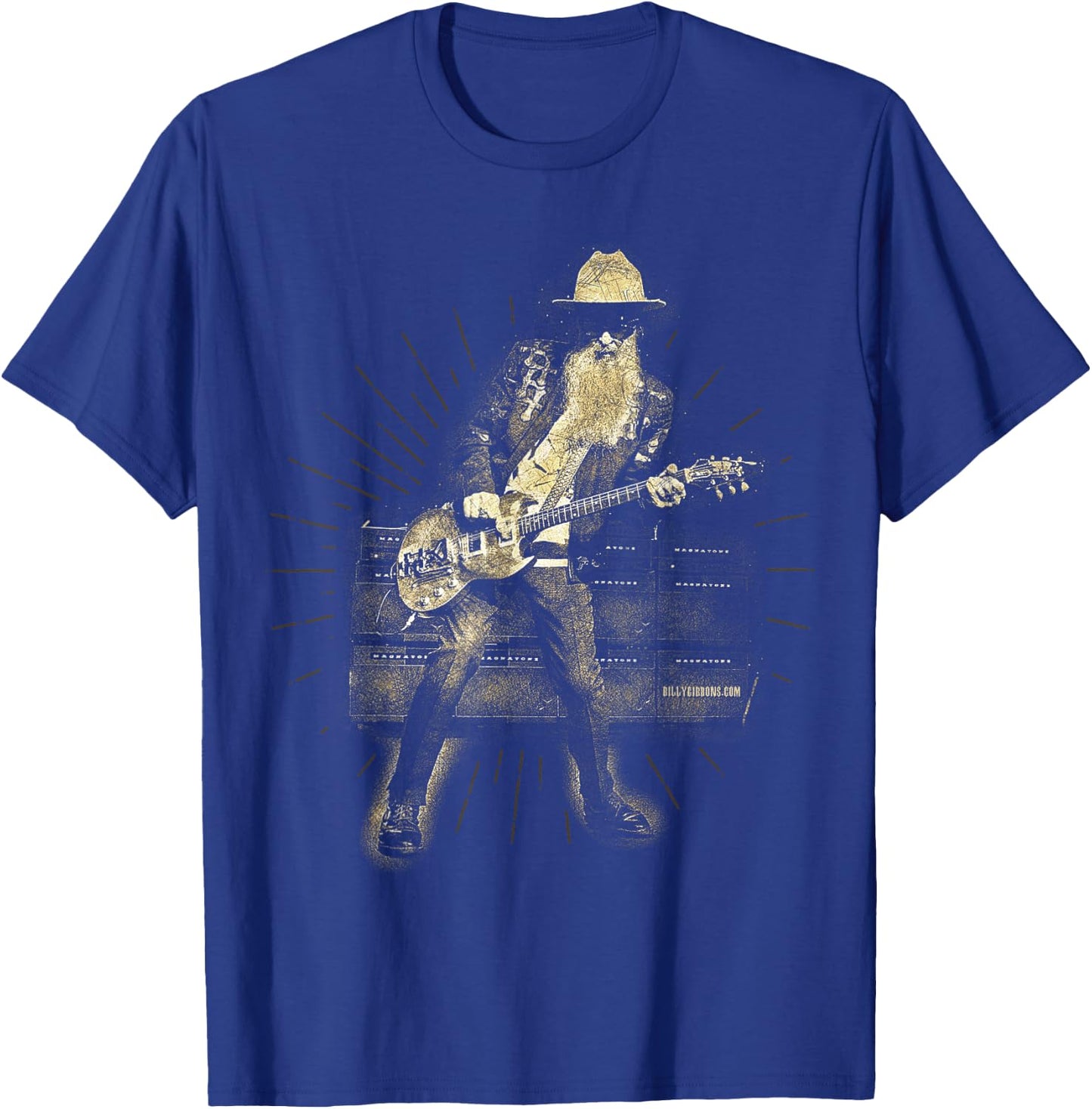 Official Billy F Gibbons from ZZ Top Live III T-Shirt - T-Shirt | Royal