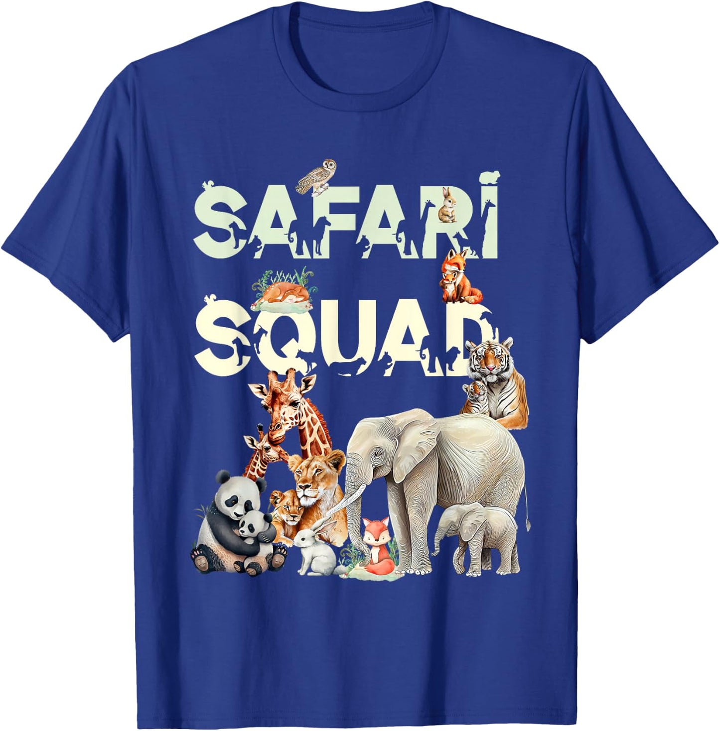 Safari Squad Animals Funny Zoo Animal Lovers Funny Safari T-Shirt - T-Shirt | Royal