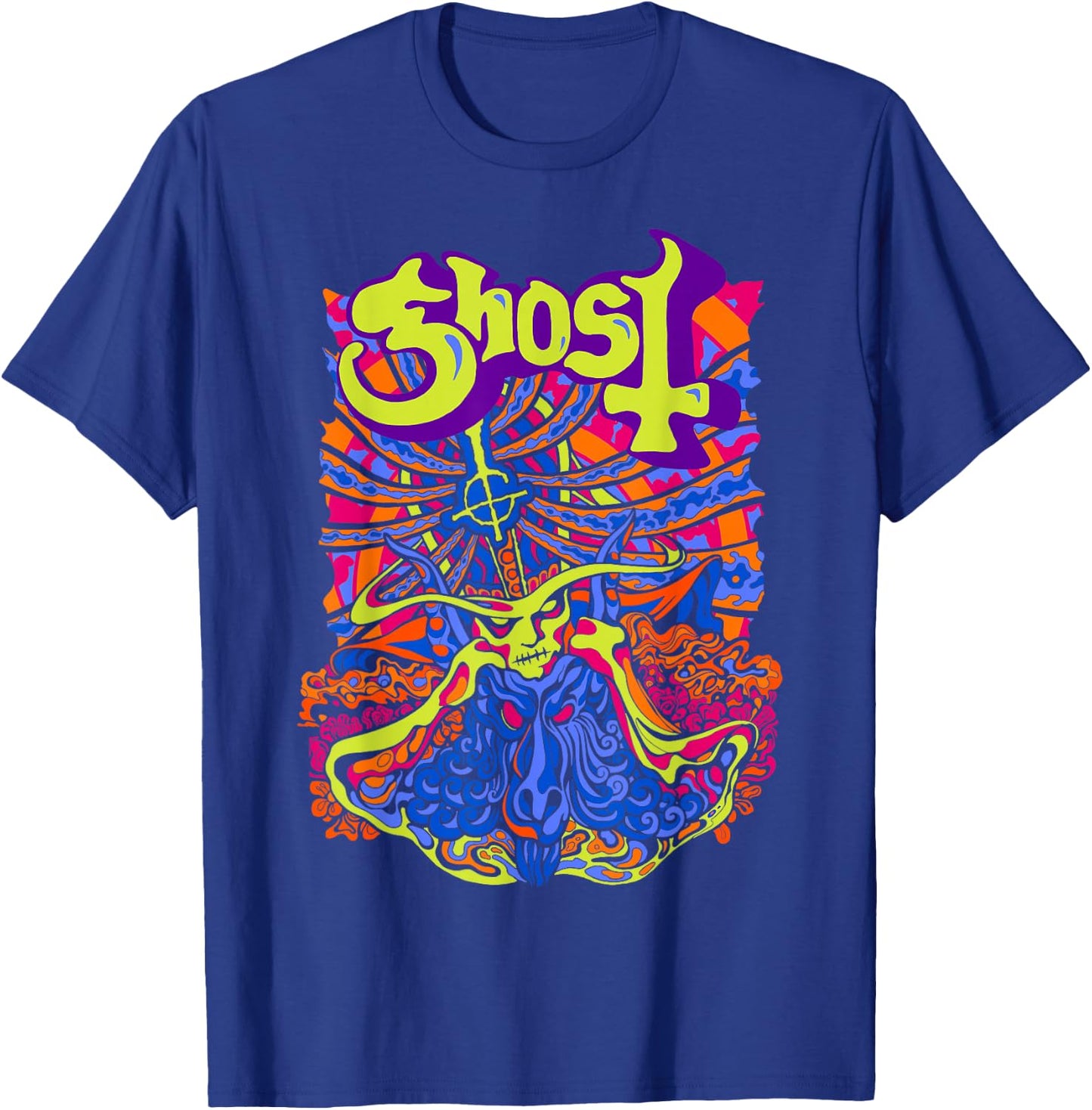 Ghost – Satanic Panic Bright Colors T-Shirt - T-Shirt | Royal