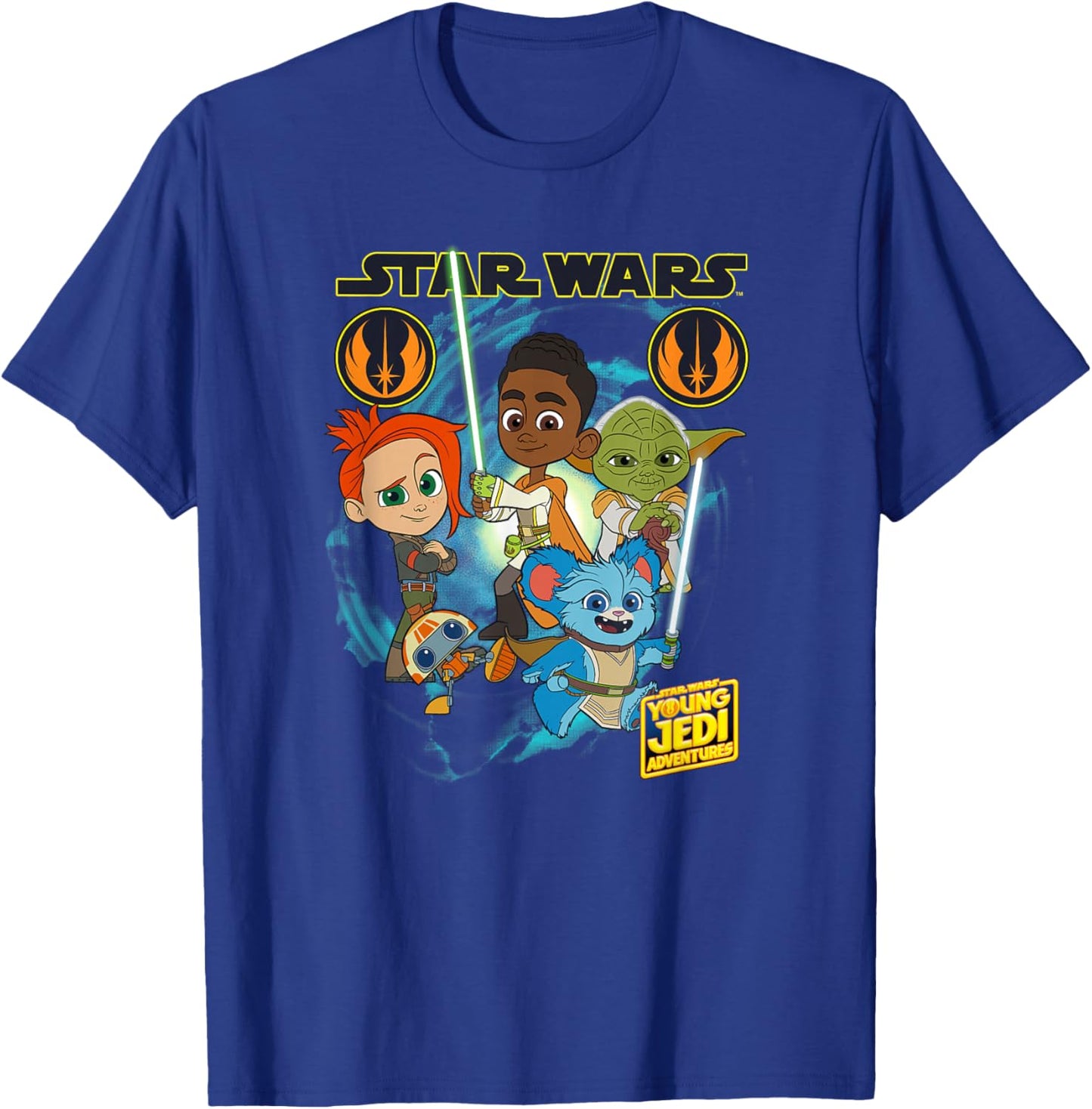 Star Wars: Young Jedi Adventures Hero Group Shot T-Shirt - T-Shirt | Royal