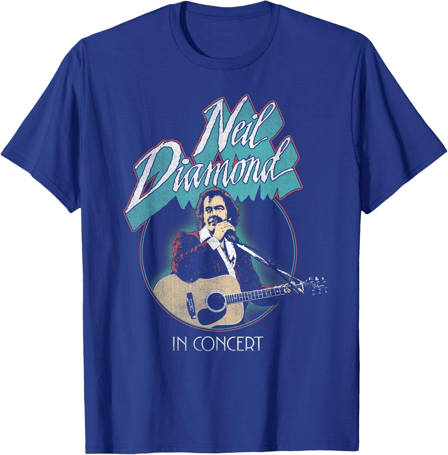 Official Neil Diamond In Concert T-Shirt - T-Shirt | Royal