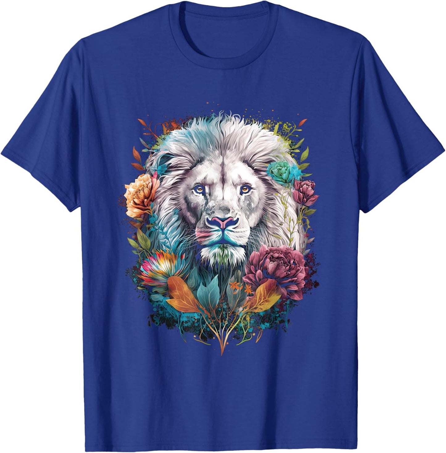 Lion colorful lions From Africa Day of the Dead T-Shirt - T-Shirt | Royal