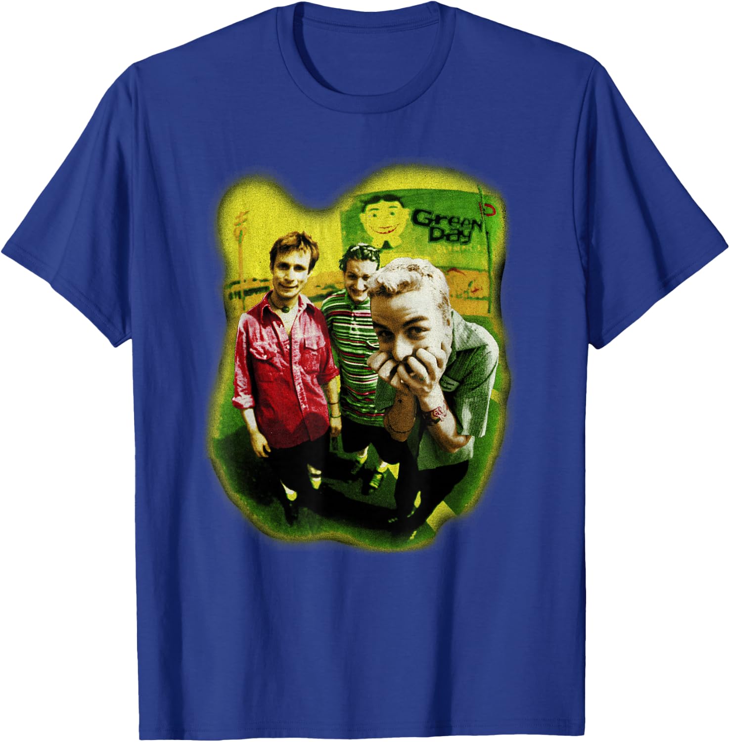 Green Day Neon Photo T-Shirt - T-Shirt | Royal
