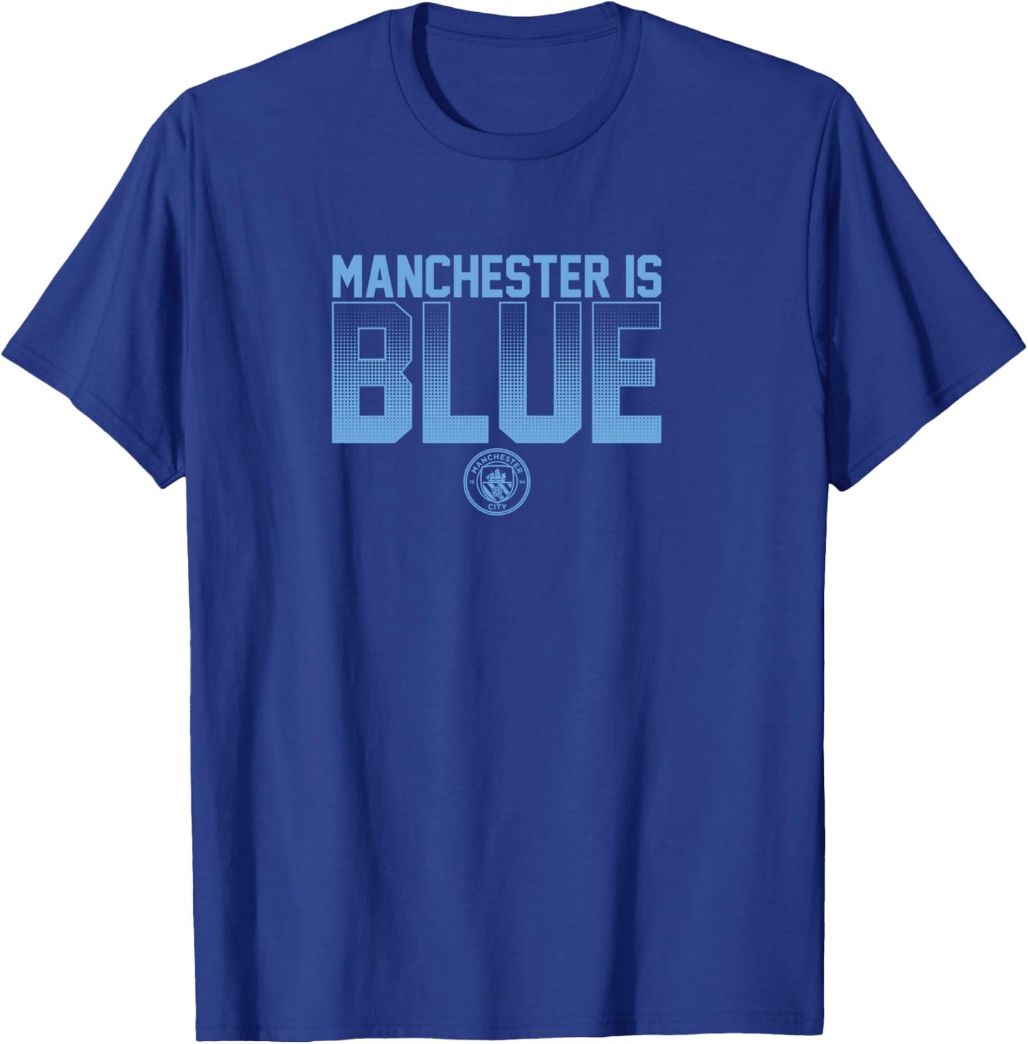 Manchester is Blue - Manchester City T-Shirt - T-Shirt | Royal