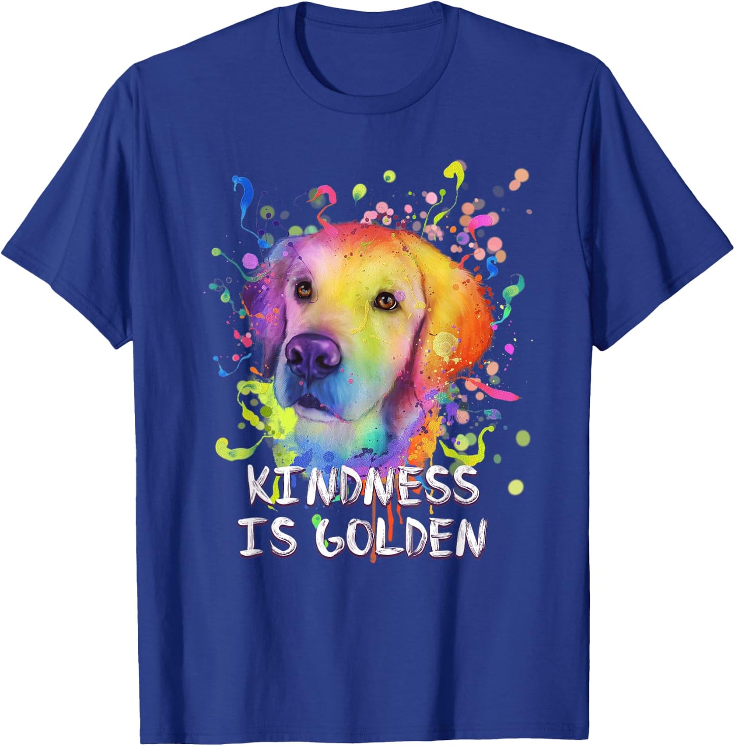 Kindness Is Golden Rescue Dog Golden Retriever Adopt Women T-Shirt - T-Shirt | Royal