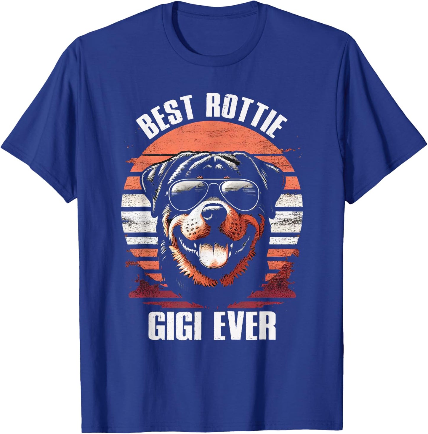 Best Rottie Gigi Ever Rottweiler Dog Grandma Vintage T-Shirt - T-Shirt | Royal