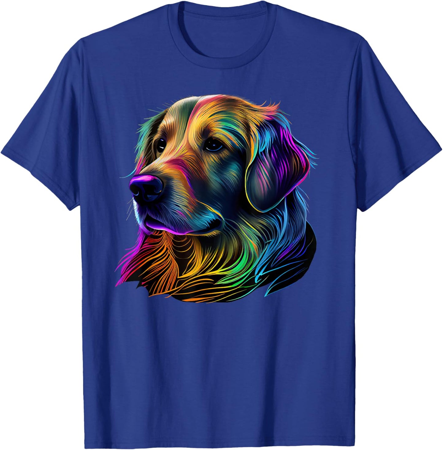 Golden Retriever Pop Art Golden Retriever Lovers T-Shirt - T-Shirt | Royal