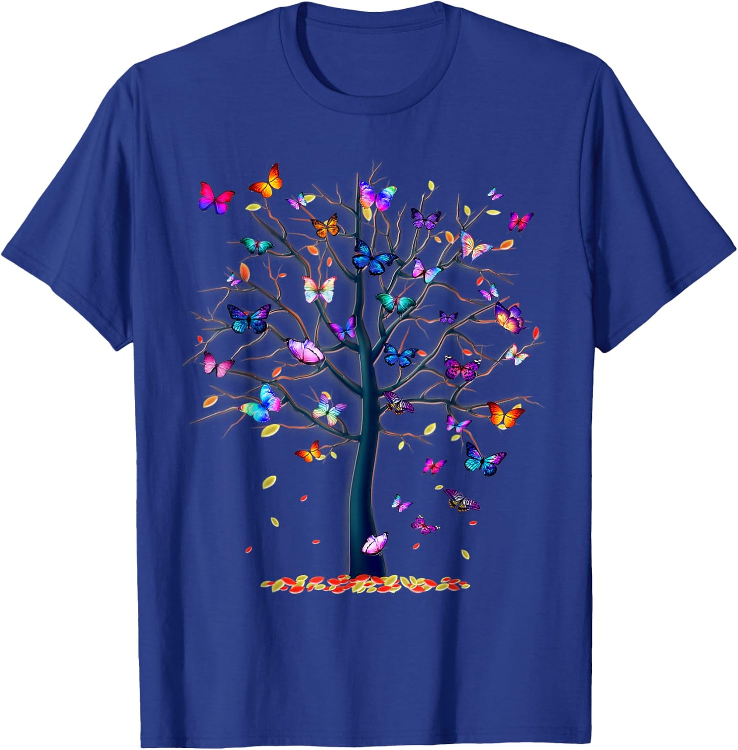 Butterfly Tree Beautiful T-Shirt - T-Shirt | Royal