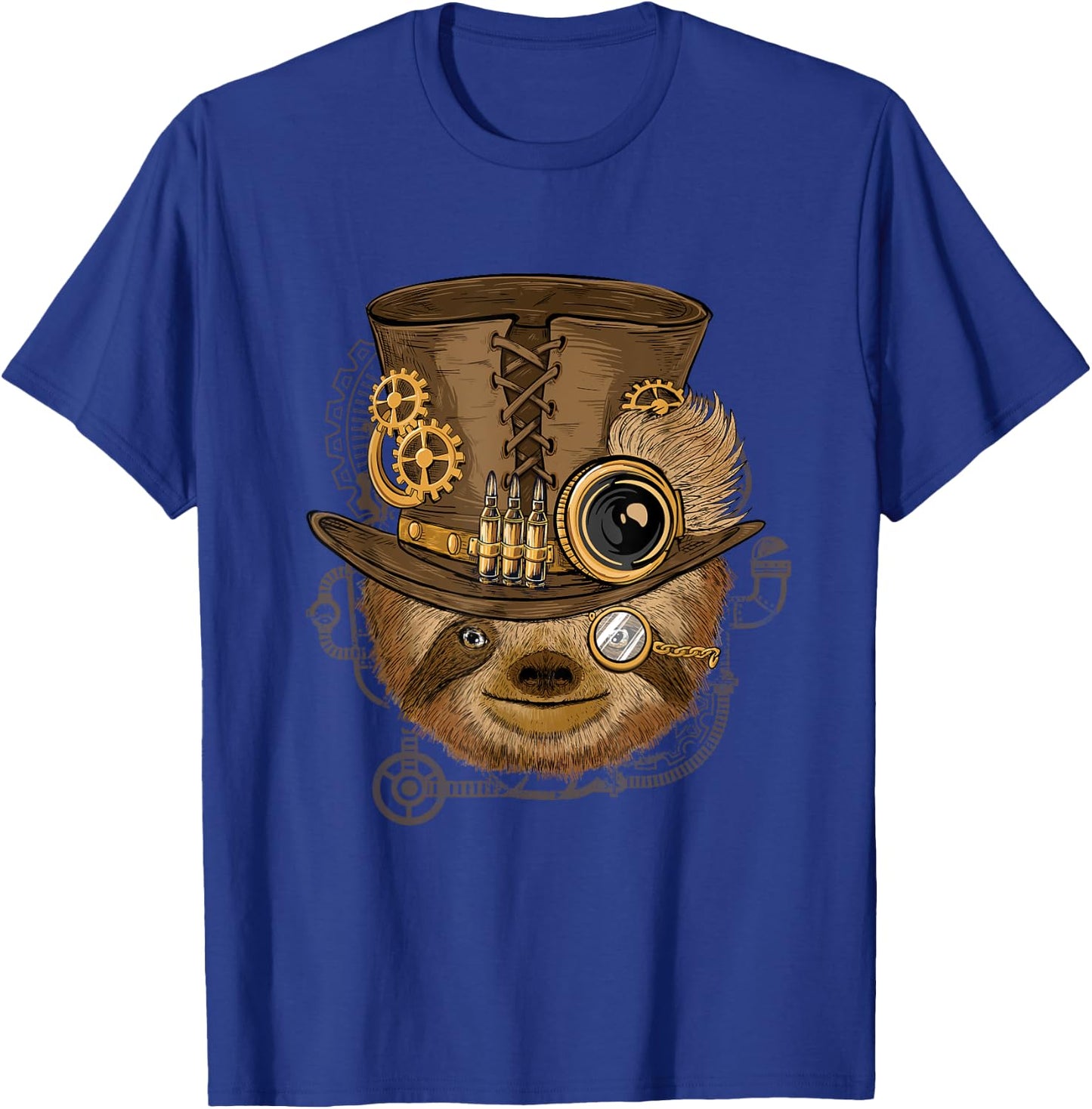 Steampunk Sloth - Zookeeper Zoo Animal Nature Forest Lover T-Shirt - T-Shirt | Royal
