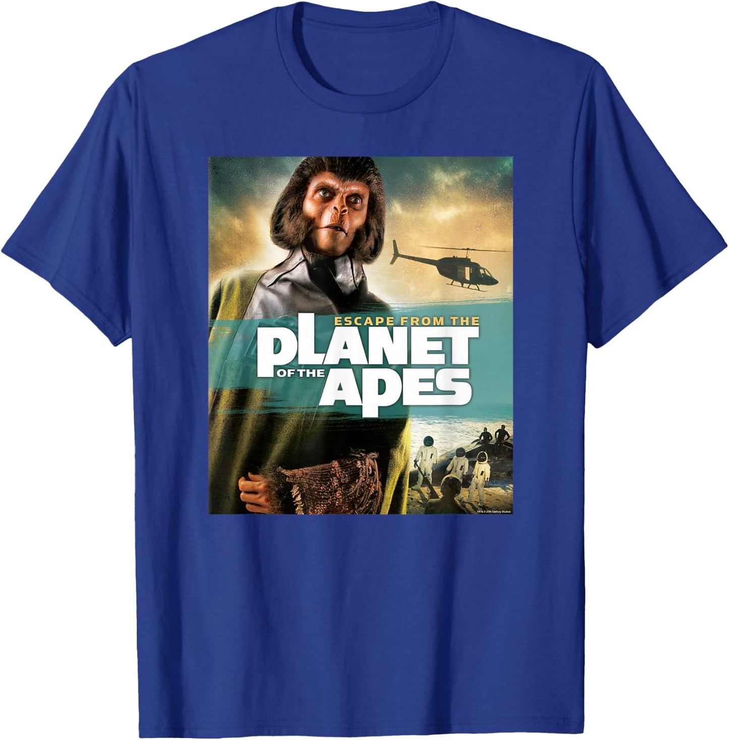 Escape from the Planet of the Apes 1971 Dr Zira Movie Poster T-Shirt - T-Shirt | Royal