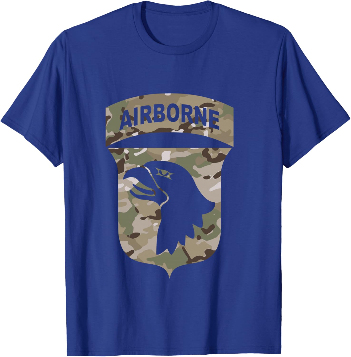 Camo 101st Airborne Division - OCP ACU Multicam Camouflage T-Shirt - T-Shirt | Royal