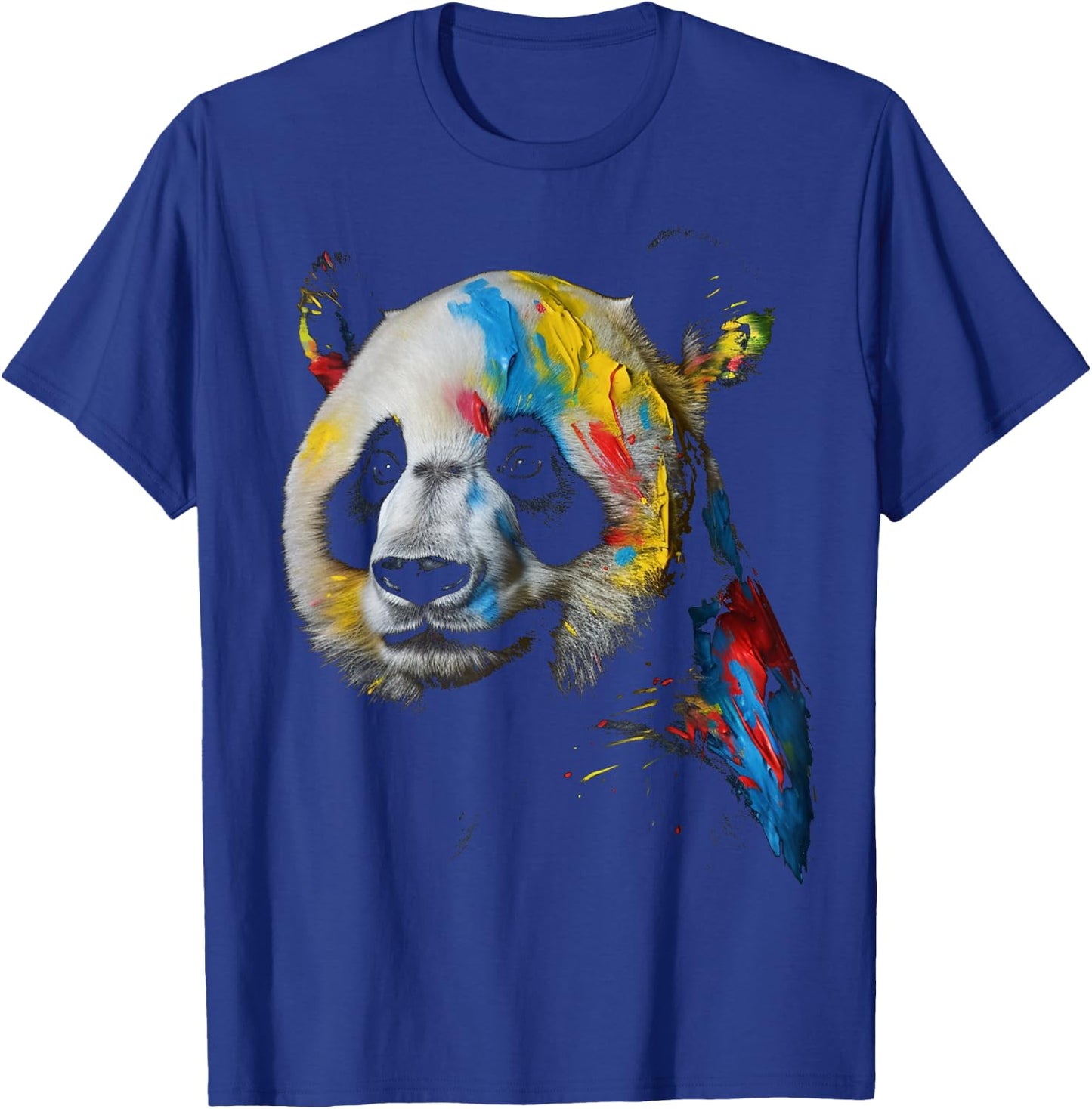 Large Panda Colourful Animal Panda Bear Zoo Art Panda T-Shirt - T-Shirt | Royal
