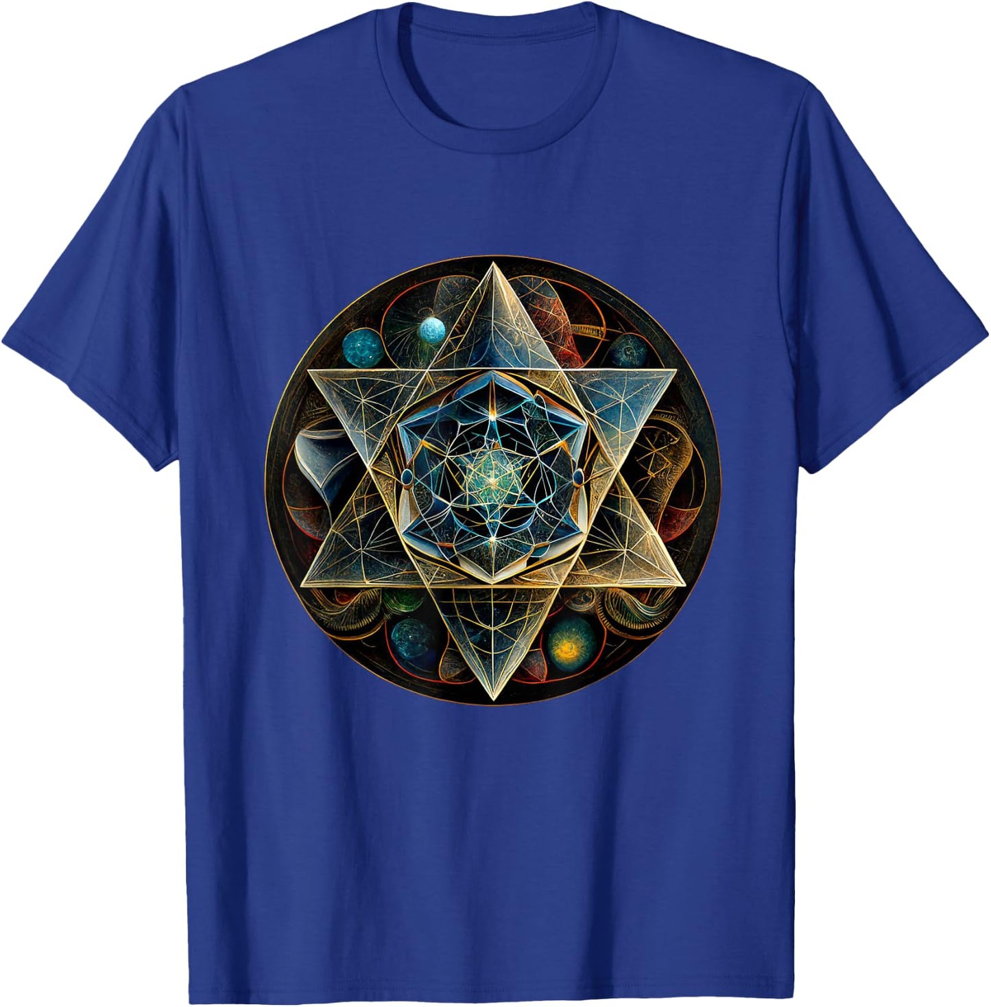 Star Tetrahedron Merkaba T-Shirt - T-Shirt | Royal