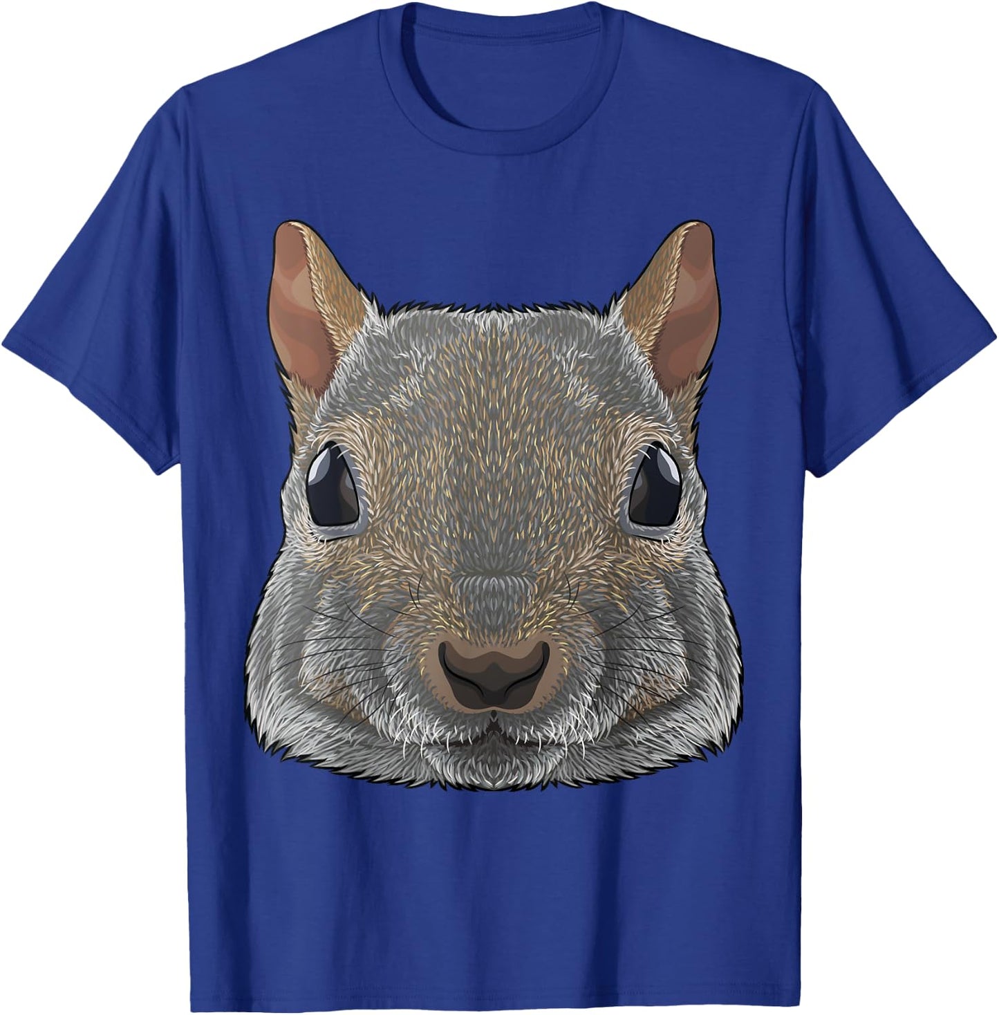 Squirrel Face American Grey Squirrel Animal T-Shirt - T-Shirt | Royal
