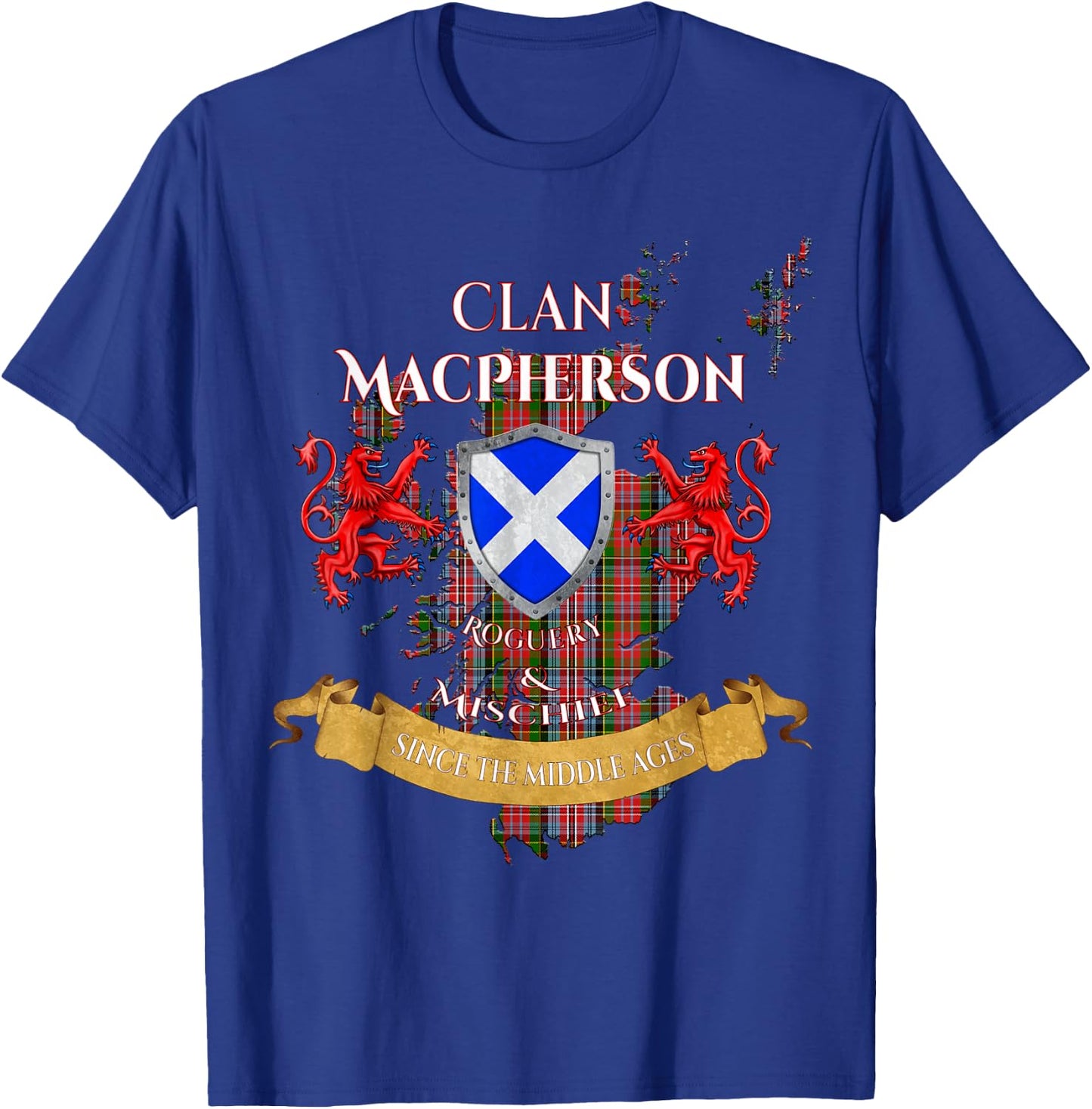 MacPherson Scottish Family Clan Middle Ages Mischief T-Shirt - T-Shirt | Royal