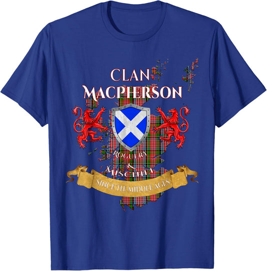 MacPherson Scottish Family Clan Middle Ages Mischief T-Shirt - T-Shirt | Royal