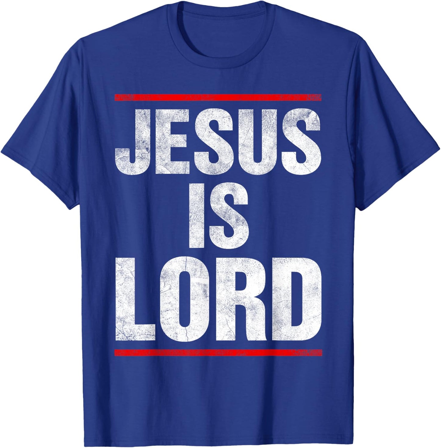 Jesus Is Lord Retro Vintage T-Shirt - T-Shirt | Royal