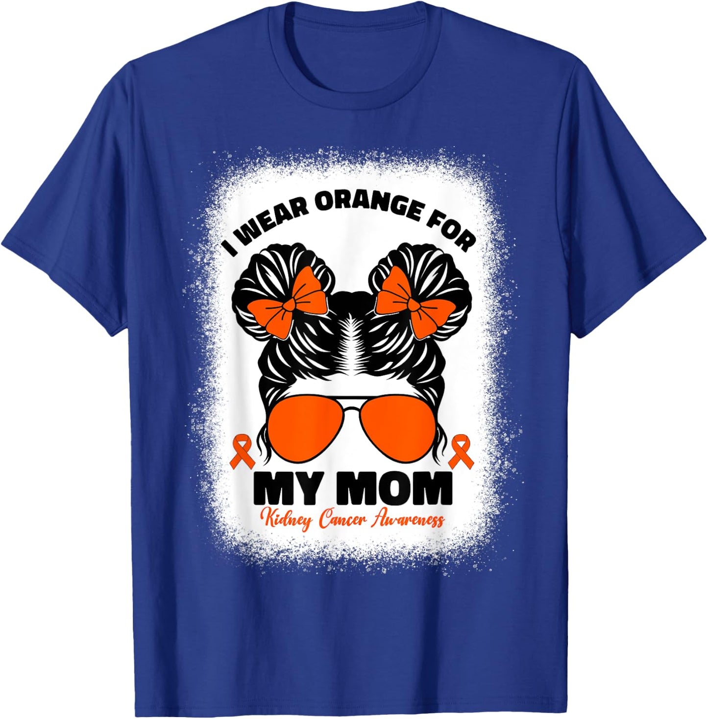 I Wear Orange For My Mom Kidney Cancer Awareness For Kids T-Shirt - T-Shirt | Royal